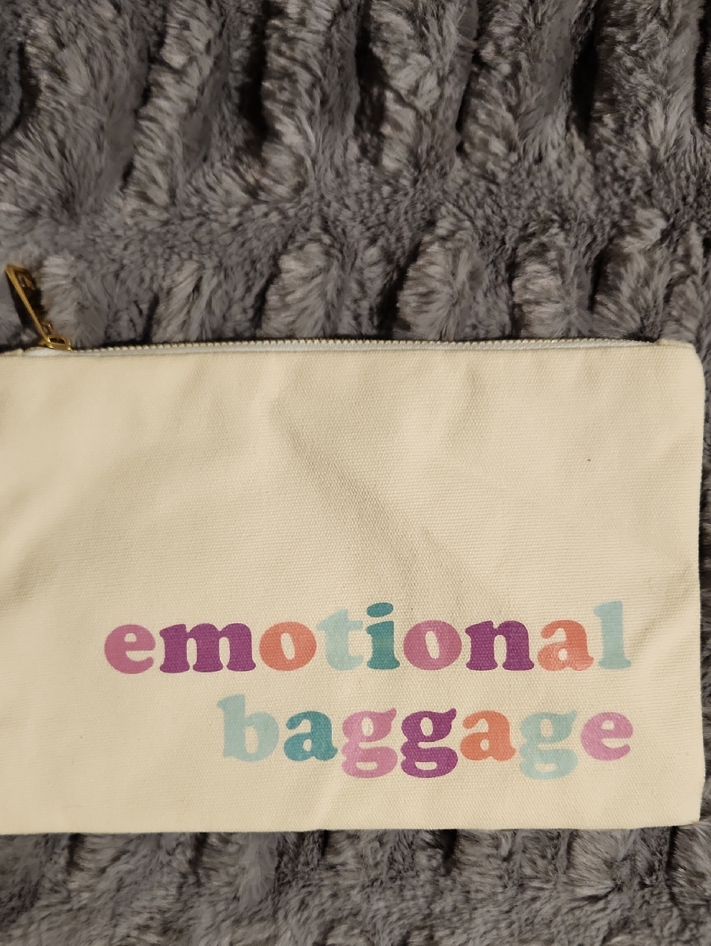 Canvas Zip Pouch - Emotional Baggage